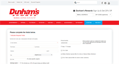 Desktop Screenshot of dunhamsrewards.com